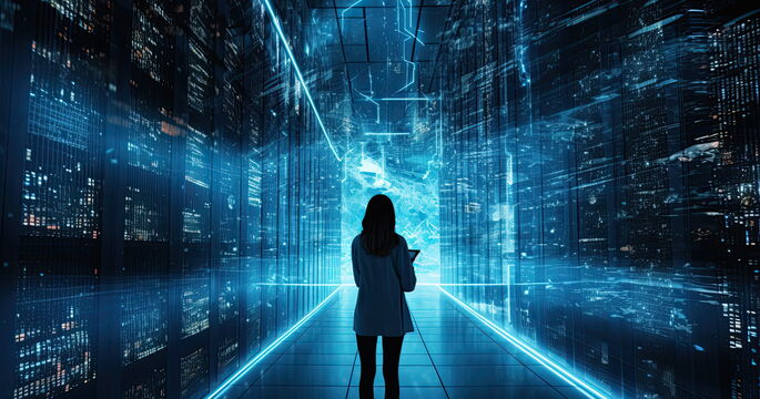 FNT Blogbeitrag zum Thema Rechenzentren mit einem Digitalen Zwilling