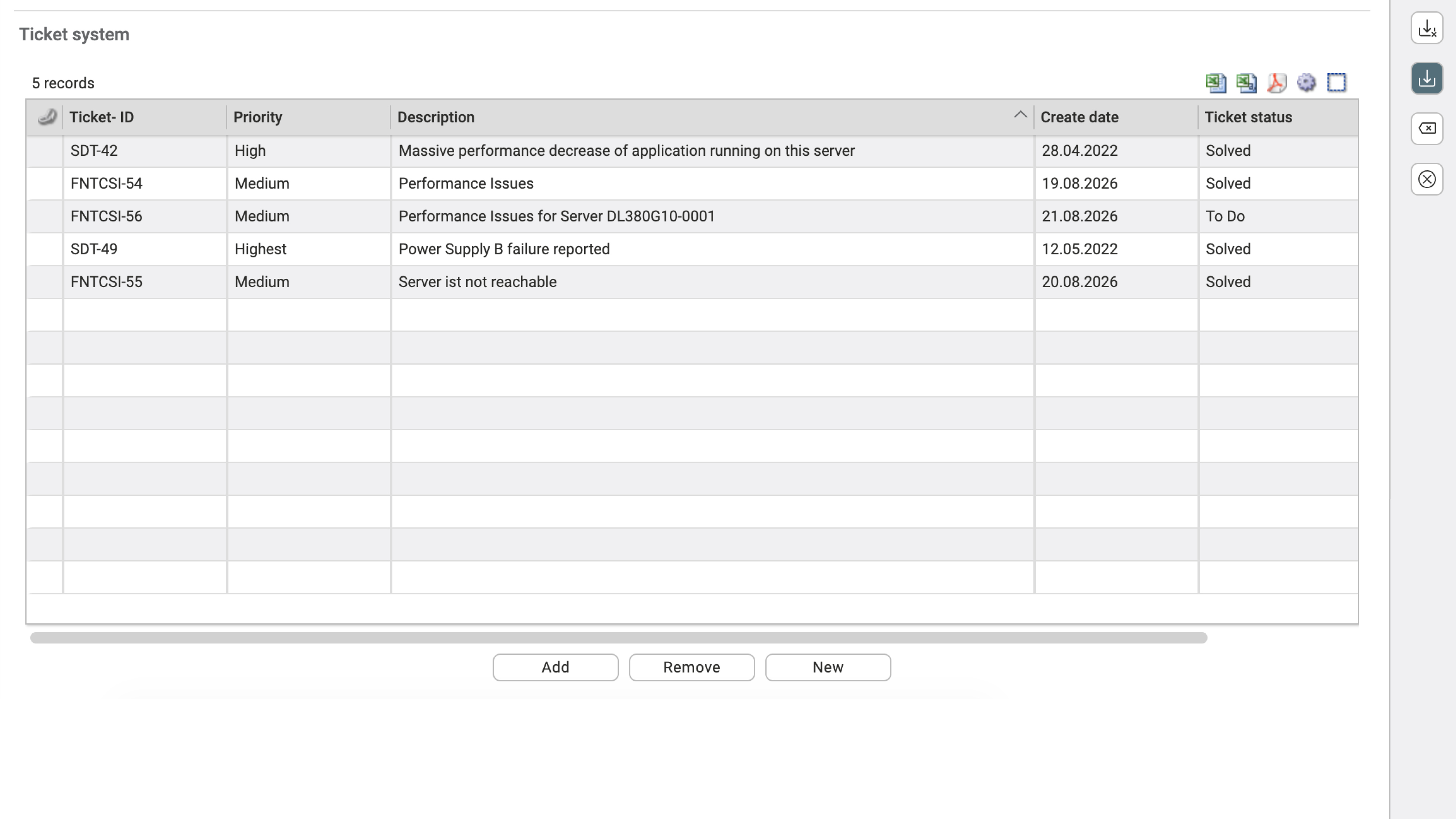 Transparent History and Traceability view